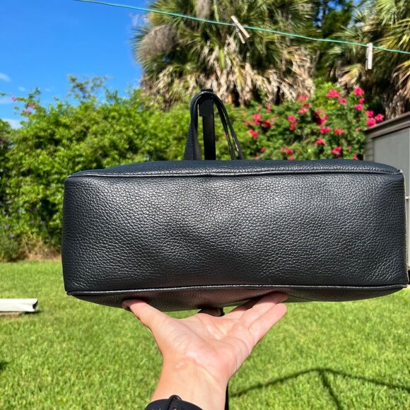 Versace Collection Black Leather Vitello Stampa Alce Medusa Logo Weekender Bag - Picture 4 of 16